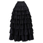 Black Tencel cotton multi-layer full skirt K016 / S