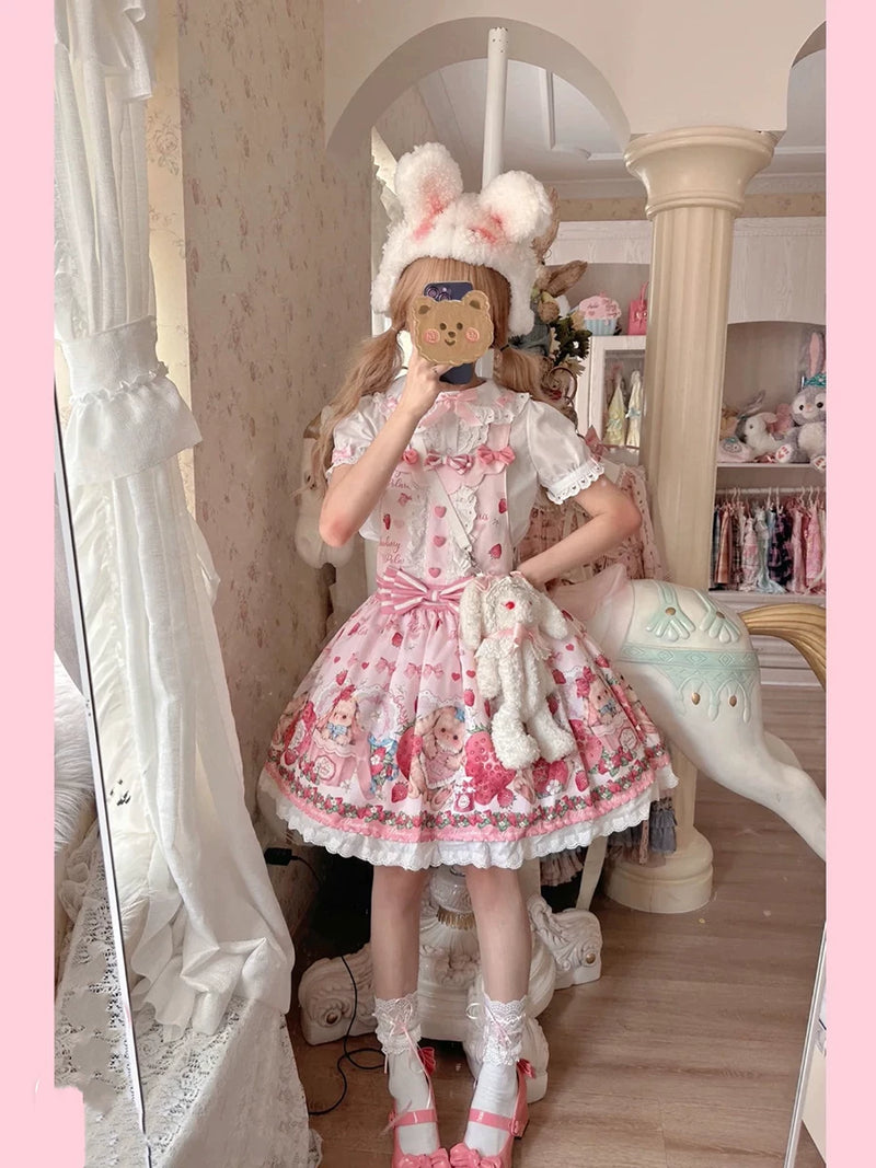 Yueele - Pink Summer - Plus-Size Lolita Outfit Set - detail view 4