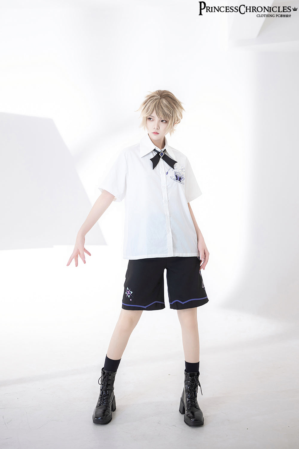 Princess Chronicles - Summer Loose Embroidered Short - Sleeve White Shirt Innerwear