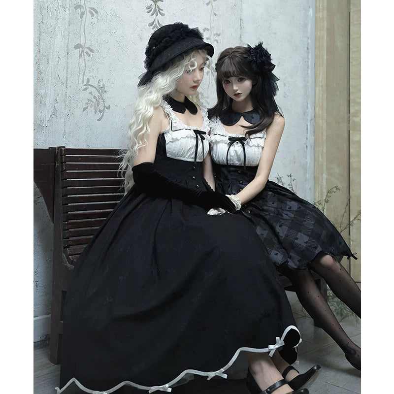 Inmorelli Silent Manor black and plaid JSK coordinates