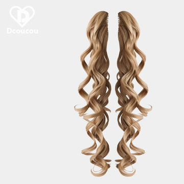 Dcoucou - Style 3 Mix & Match - 47cm Roman Curls with Tiger Clip Accessories Wig