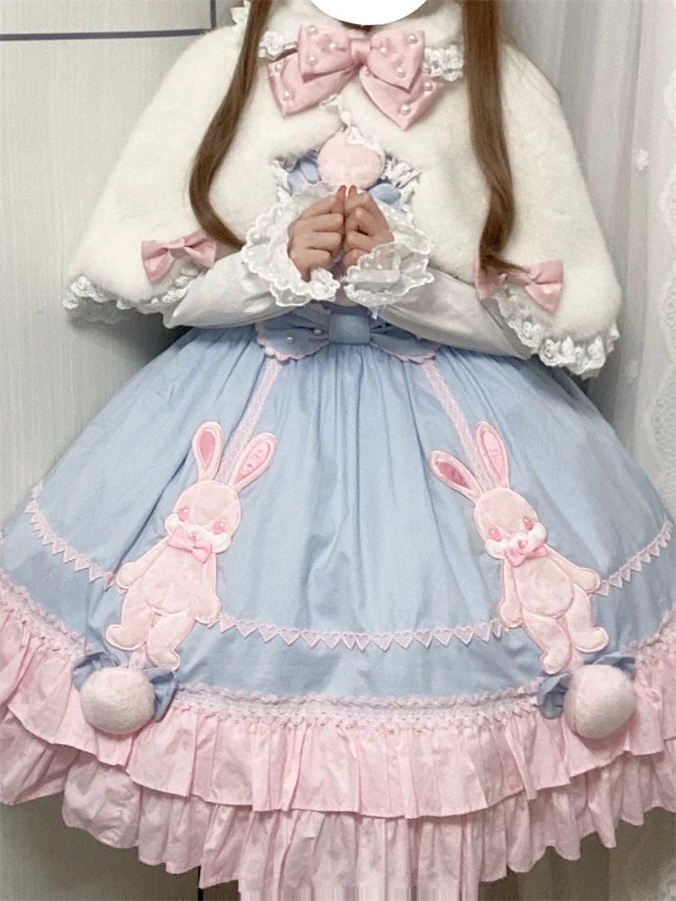 Letters from Unknown Star - Kawaii Lolita Cape Winter Lolita - Shawl Daily Outerwear