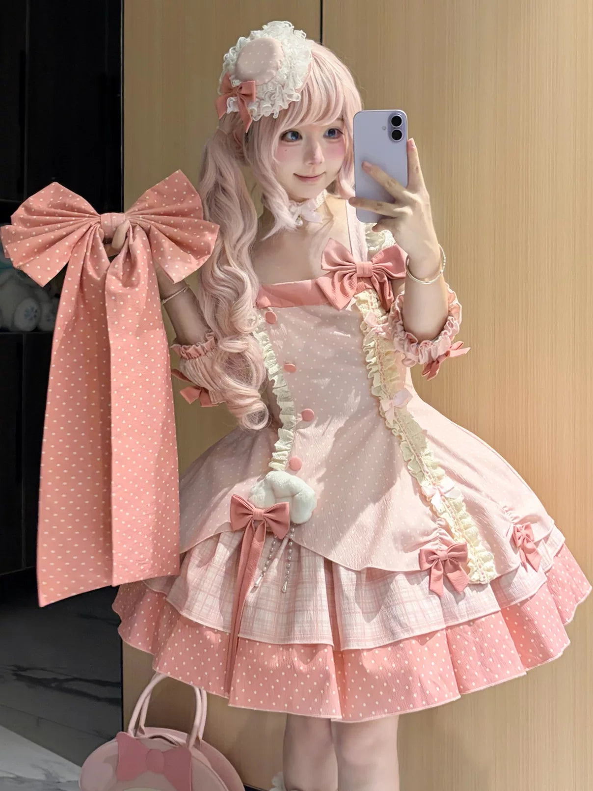 Sweetheart Dream - Glass Bottle - Pink JSK Dress Full Set
