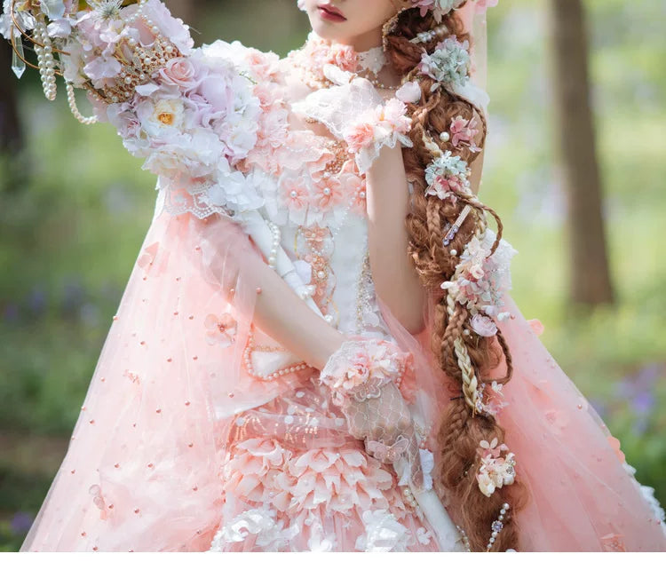 Handmade - Floral Bonnet Headwear - Sweet lolita bonnet headwear