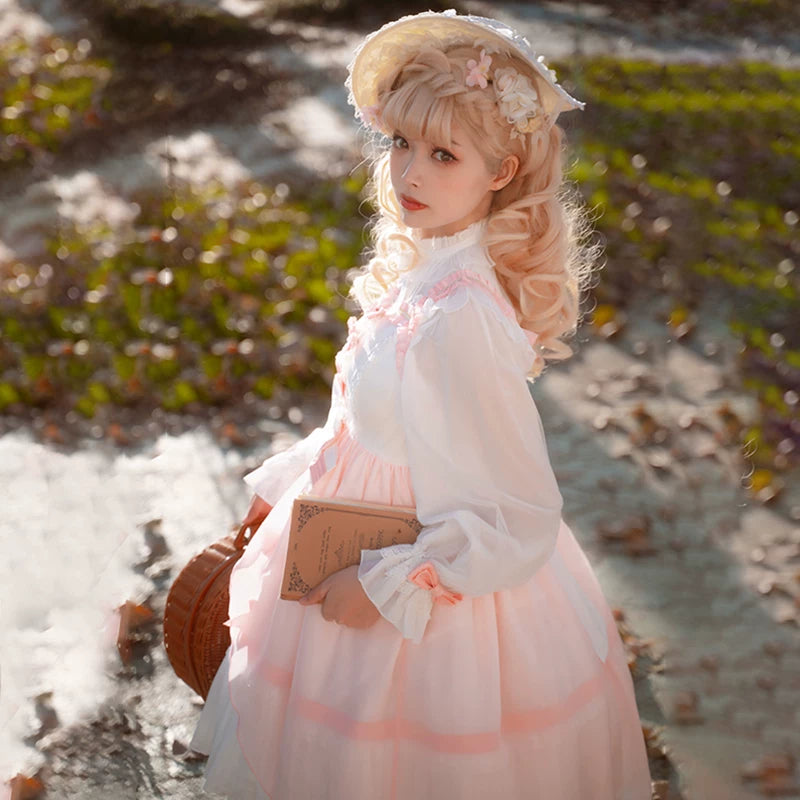 Yueele - Spring Rose - Plus-Size Lolita Outfit Set - detail view 4
