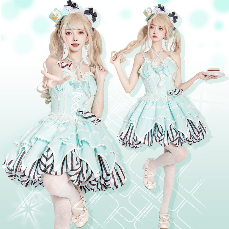 OCELOT - Sweety Gummy - Sweet Lolita JSK Dress with Flower-Bud Hem - product detail 7