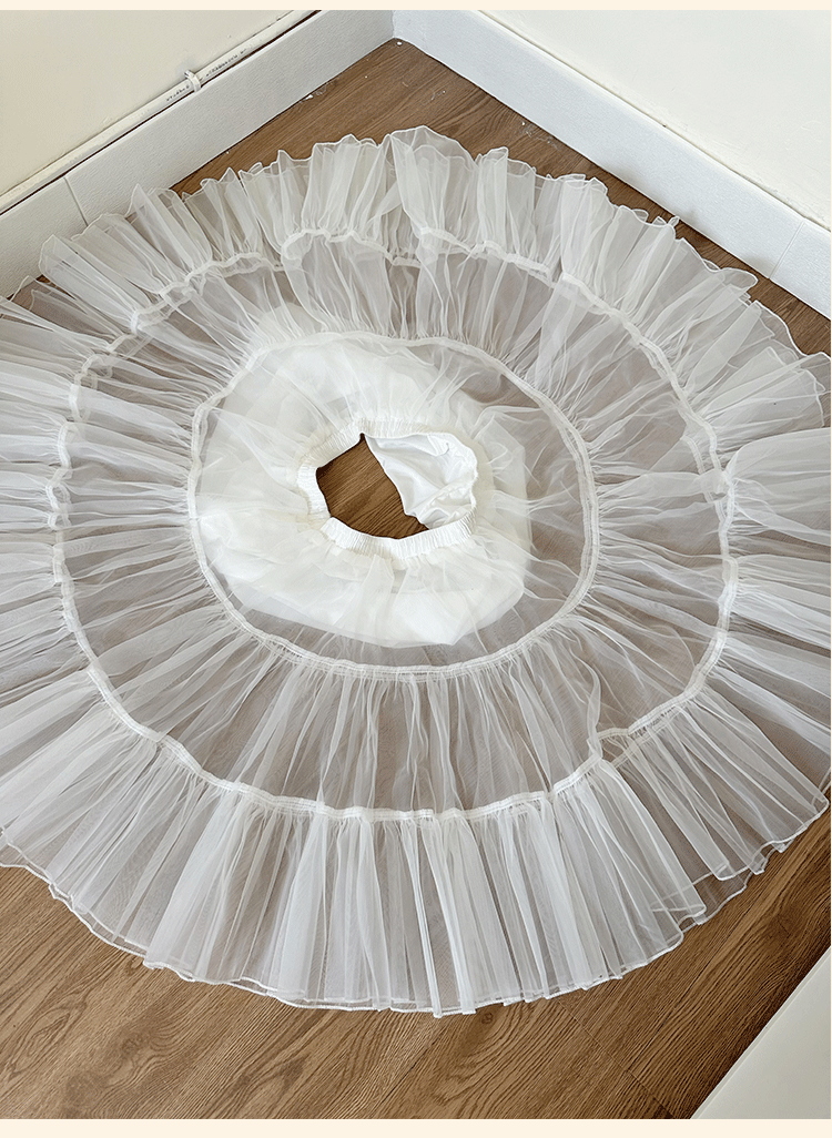 Niu Niu - Plus Size Lolita Petticoat - Daily & Puffy Version SK Skirt