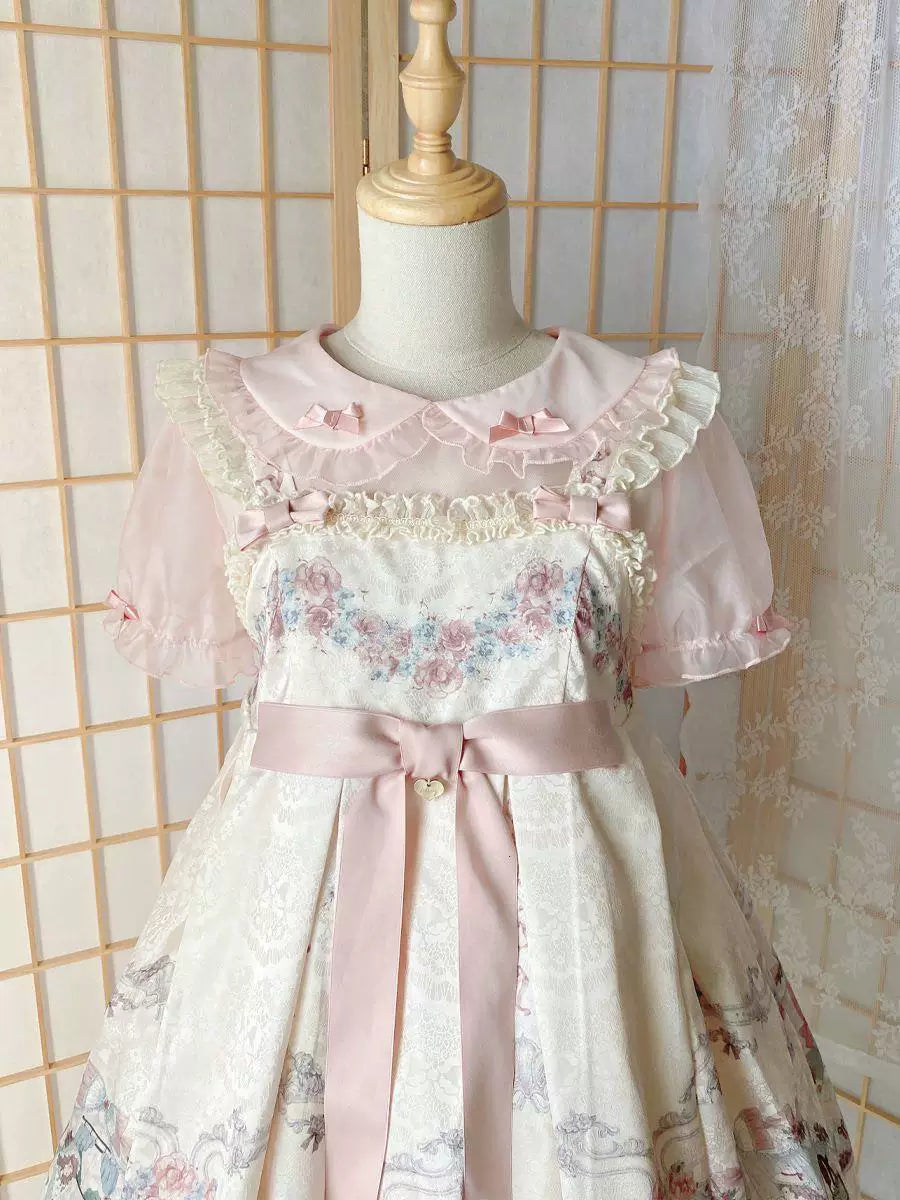 Sweetheart Dream Machine - Doll Collar - Blouse with Ruffled Collar and Large Bow