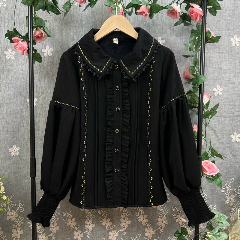 DMFS Lolita - The Heart of the Rose - Elegant Retro Lolita Skirt High Waist SK Blouse