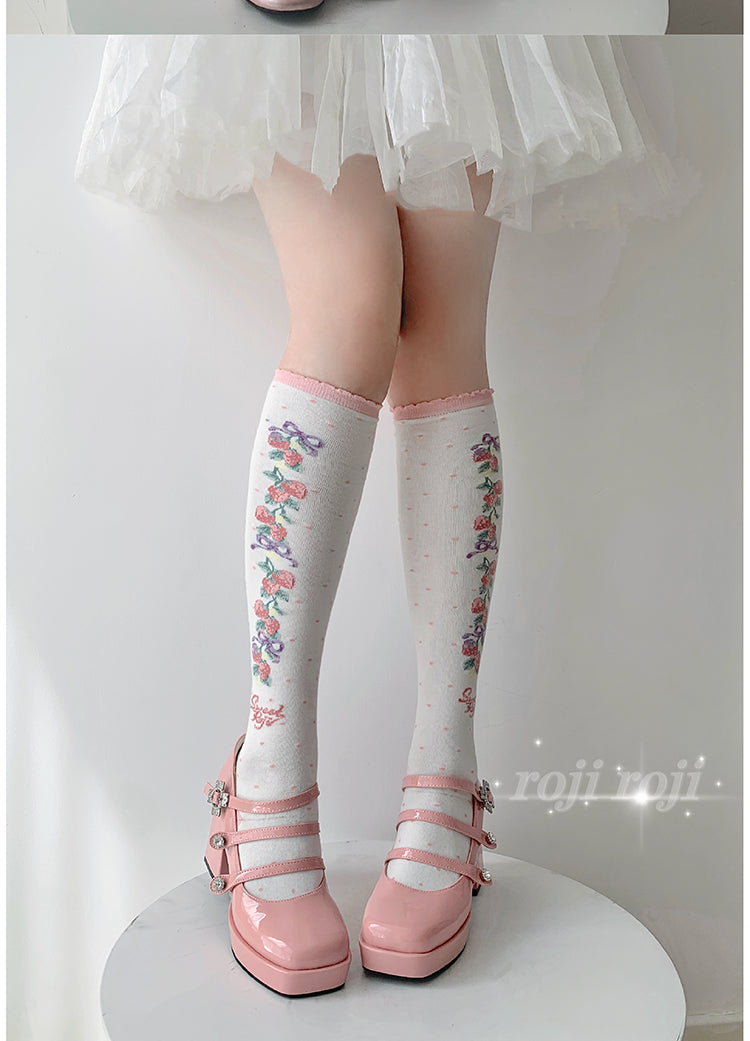 Roji Roji - Autumn Sweet Lolita Cotton - Thigh-high Socks Socks