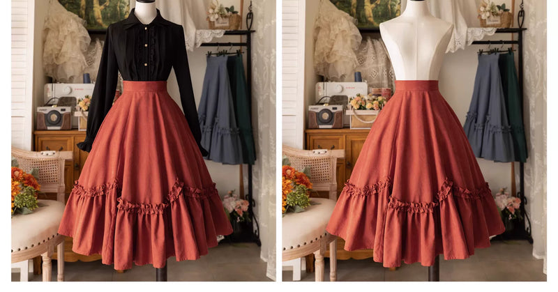 Forest Wardrobe - Forest Basket 4.0 - Classic Lolita Petal-Hem Skirt - 3