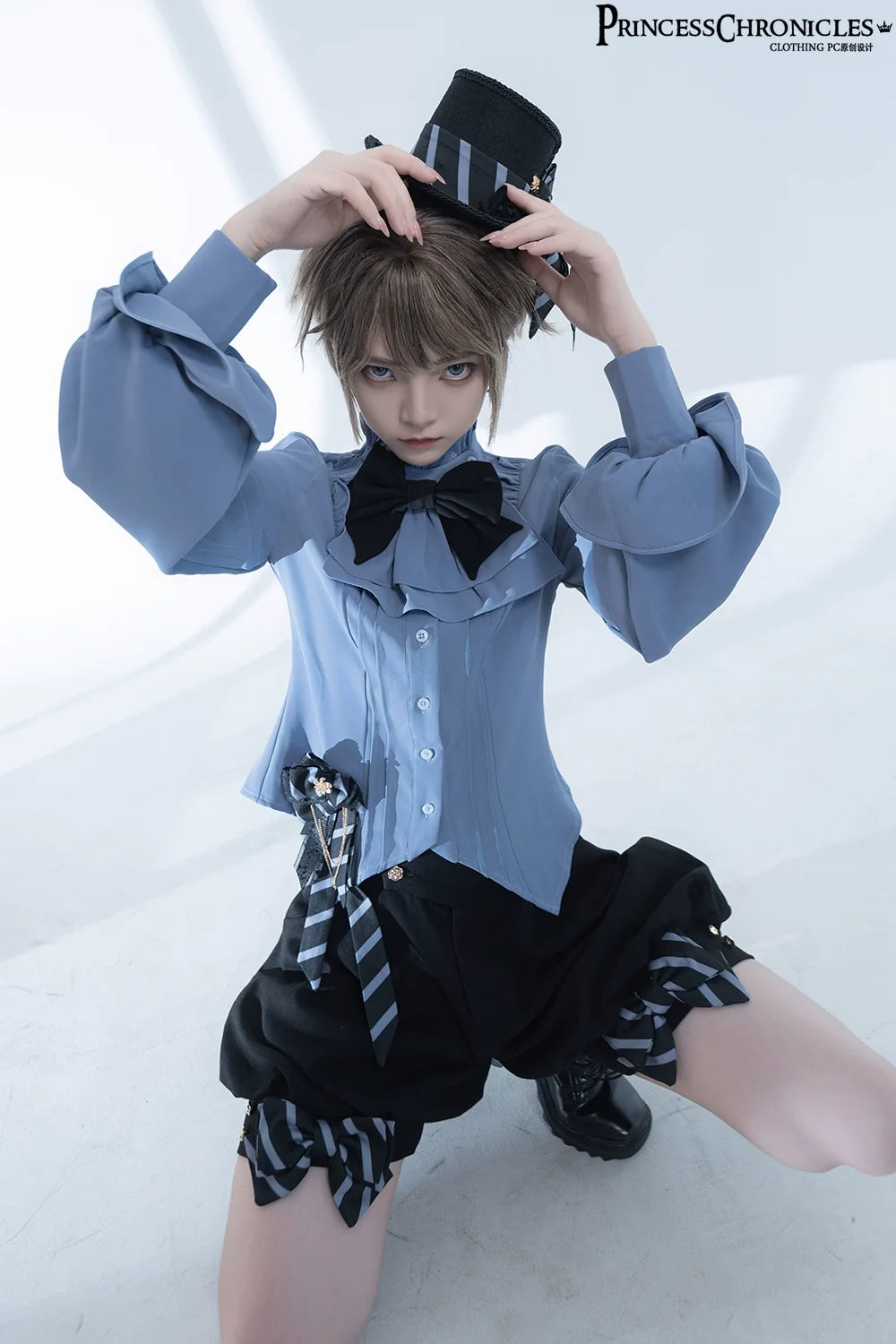 Princess Chronicles - Narrative Rule - Ouji Lolita Shorts Set, Long Vest