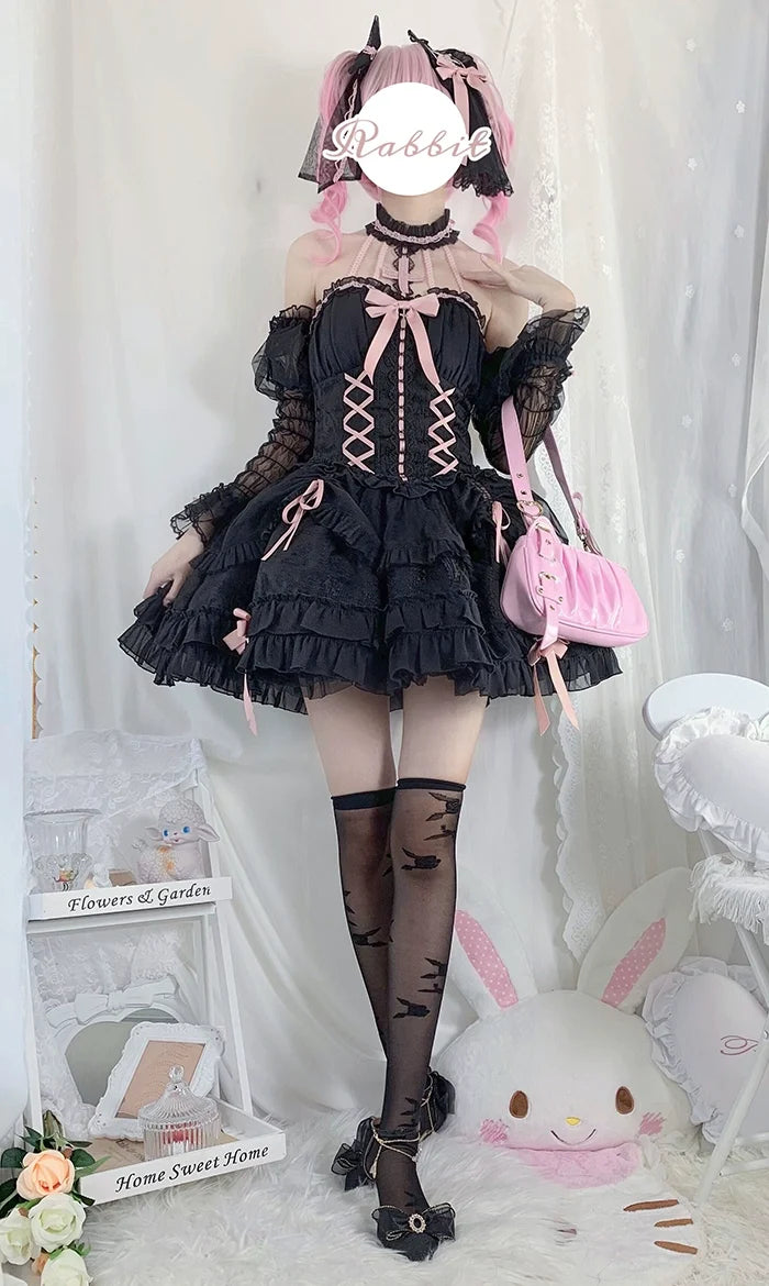 Alice Girl - Cross Maiden - Gothic Lolita Dress, Ballet Halterneck Lolita JSK