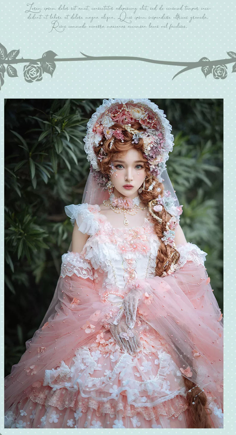 Cat Fairy - Sprite Fairy - Bridal chiffon JSK with multi-tiered