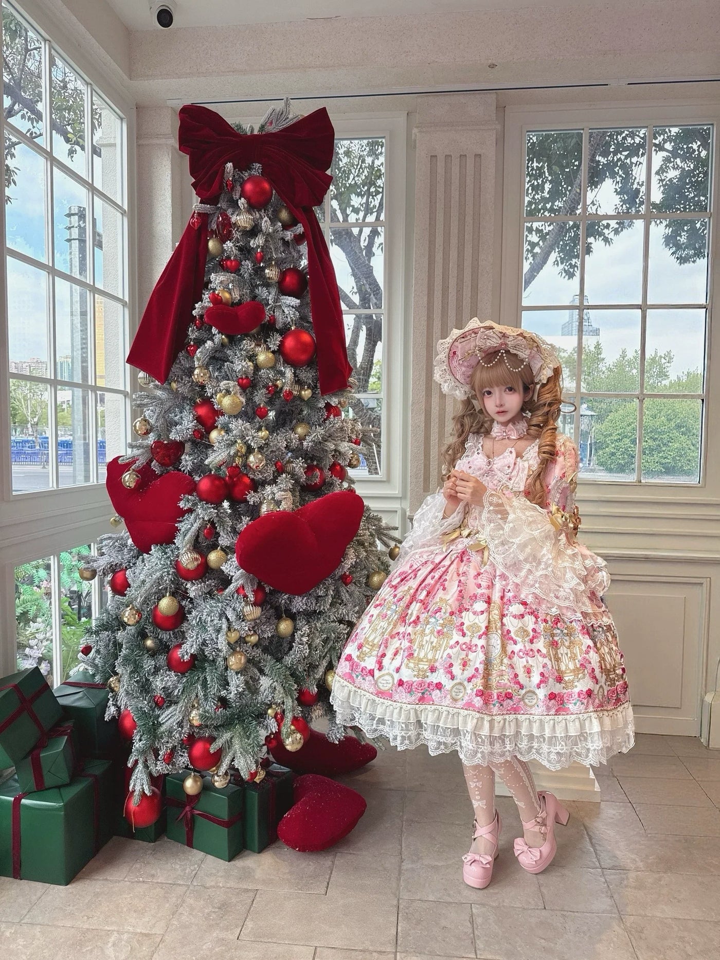 Sugar Girl - Rose Garden Prelude - Sweet Lolita OP Dress, Floral Printed