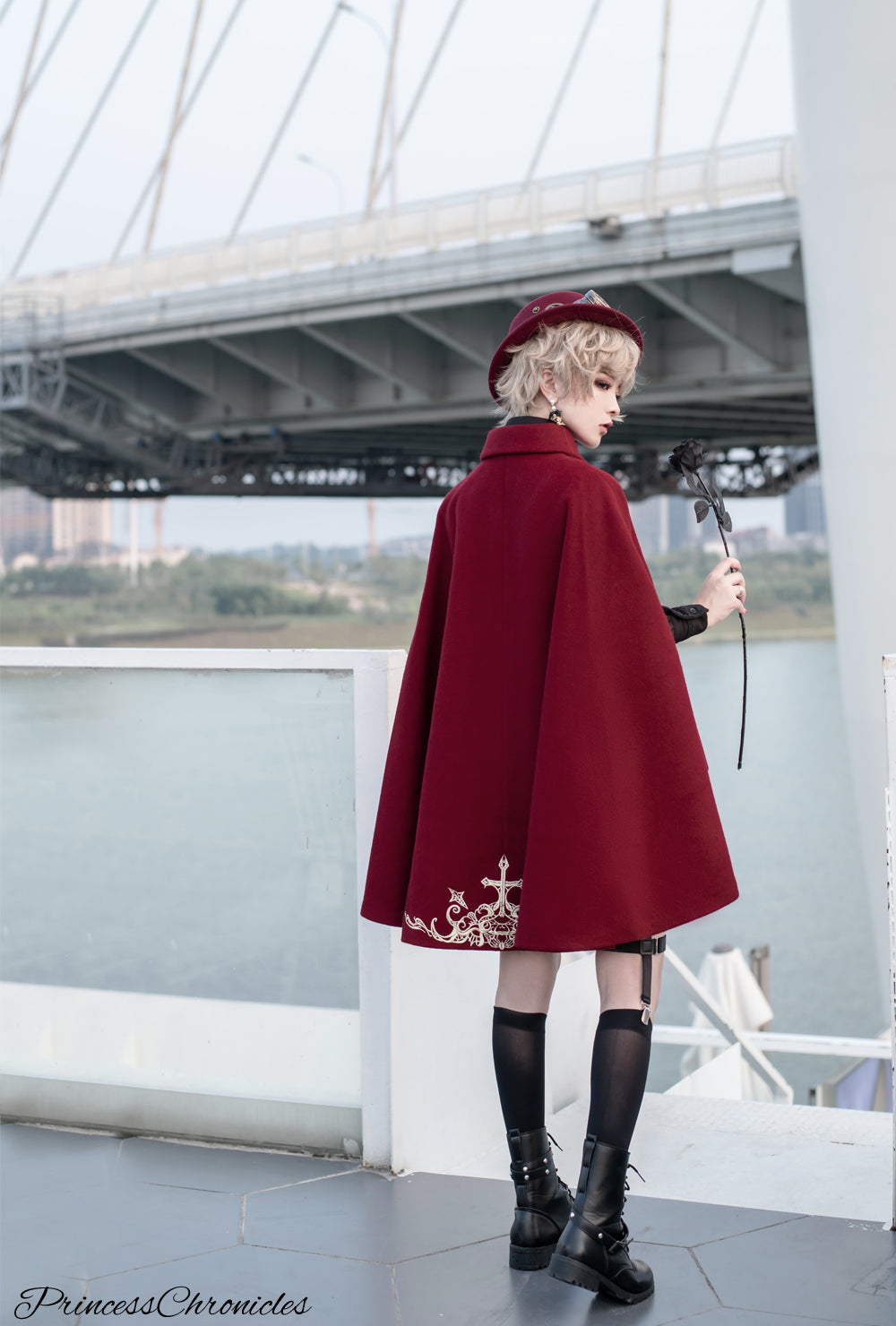 Princess Chronicles - Medieval Ouji Lolita Embroidered - Cape Outerwear