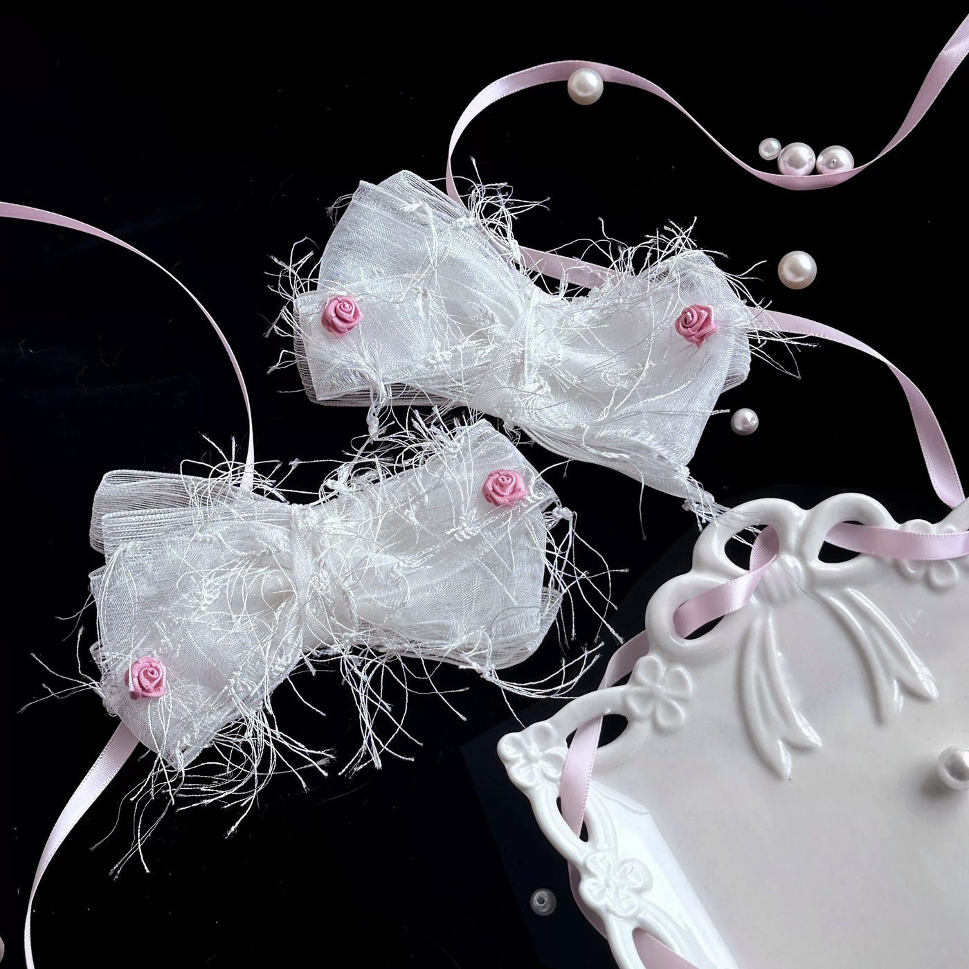 tonight - Lost Dreamland - Accessories with Fluffy Flowers and Trailing Ribbons