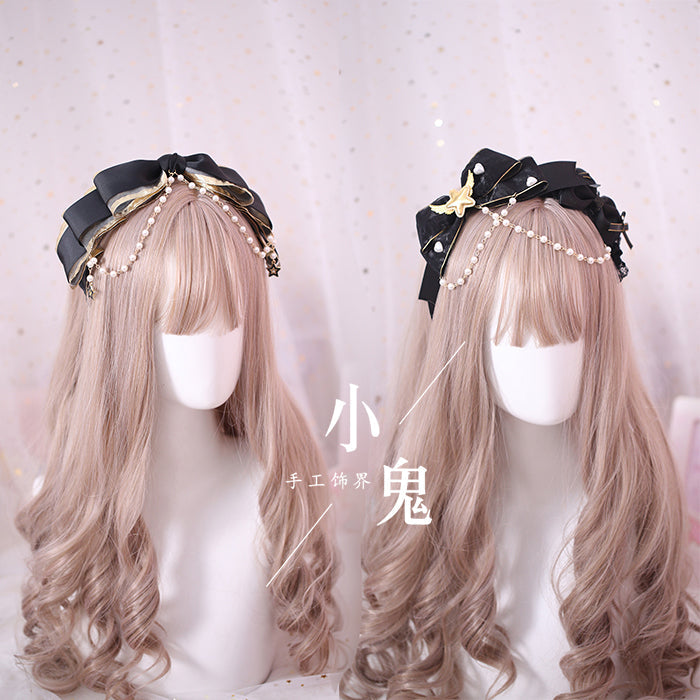 Xiaogui - Gothic Accessories Lolita Bow KC - Hairclip Headwear
