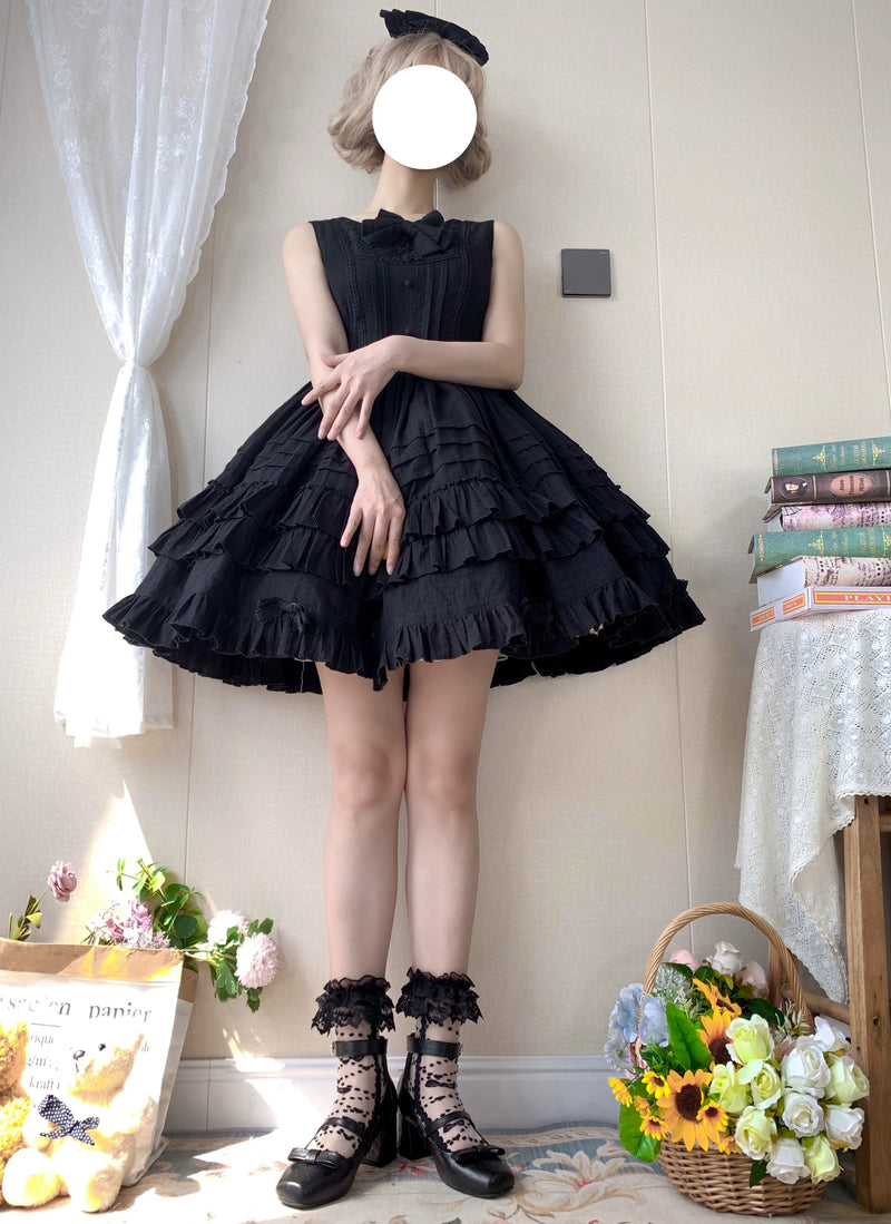 Strawberry Witch - Elegant Lolita Jumper Dress Solid - Color JSK JSK Dress