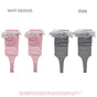 (2-pair set) pink + gray / One Size