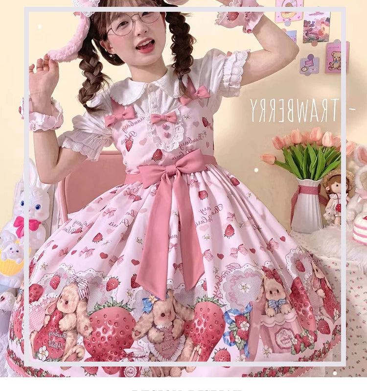 Yueele - Pink Summer - Plus-Size Lolita Outfit Set - detail view 6