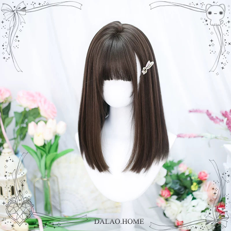 Dalao Home 414 long black tea straight wig - view 4