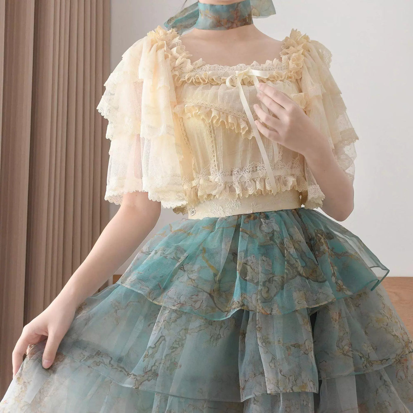 Sweetheart Dream Machine - CLA Series - Flutter-Sleeve Inner Layer with Layered Ruffles