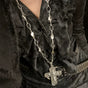 Metal elaborate large cross (chain length 100cm)