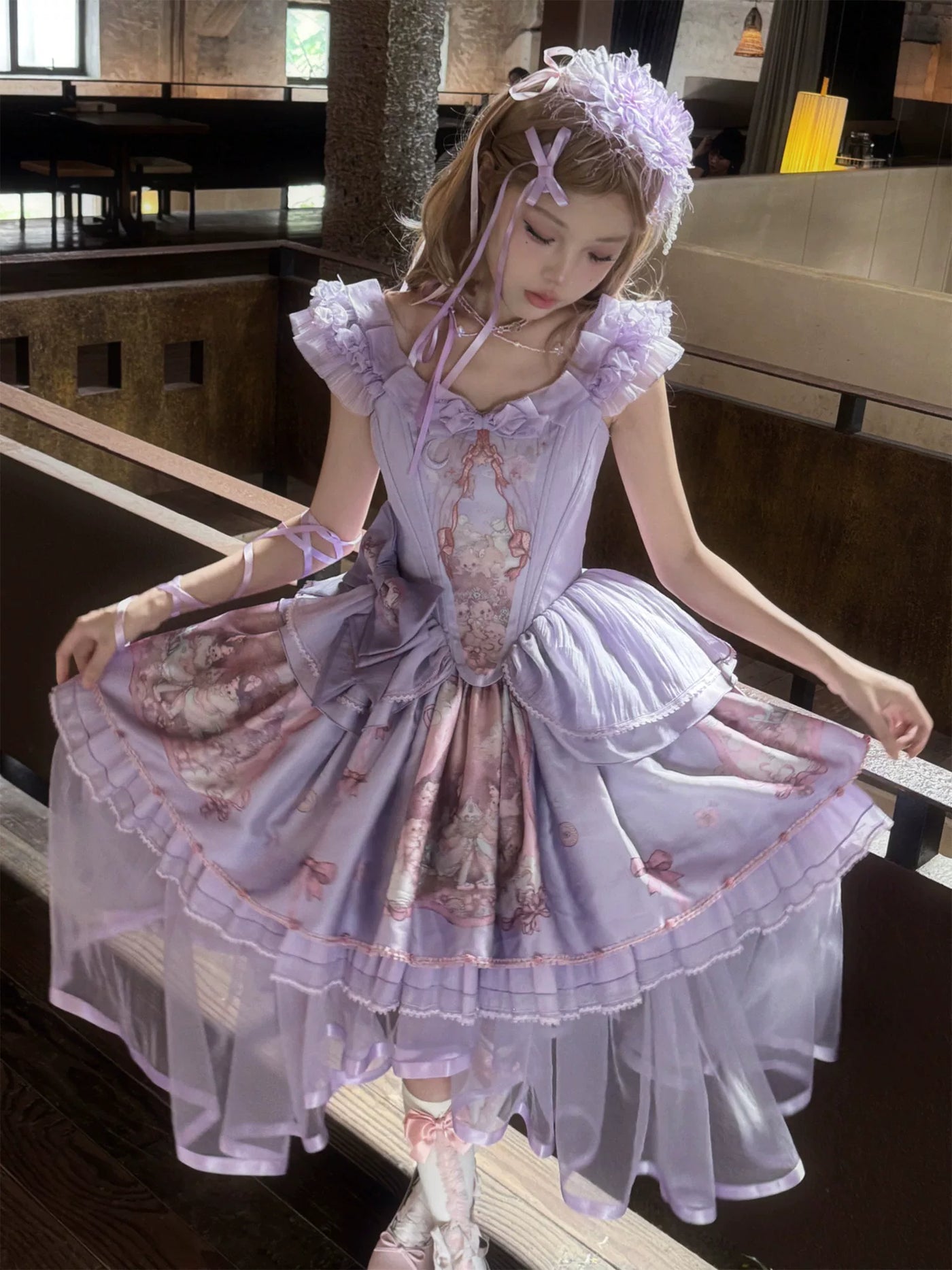 tonight - Lost Dreamland - Dreamcore Ballet Separates with Asymmetrical Vest and Skirt Options