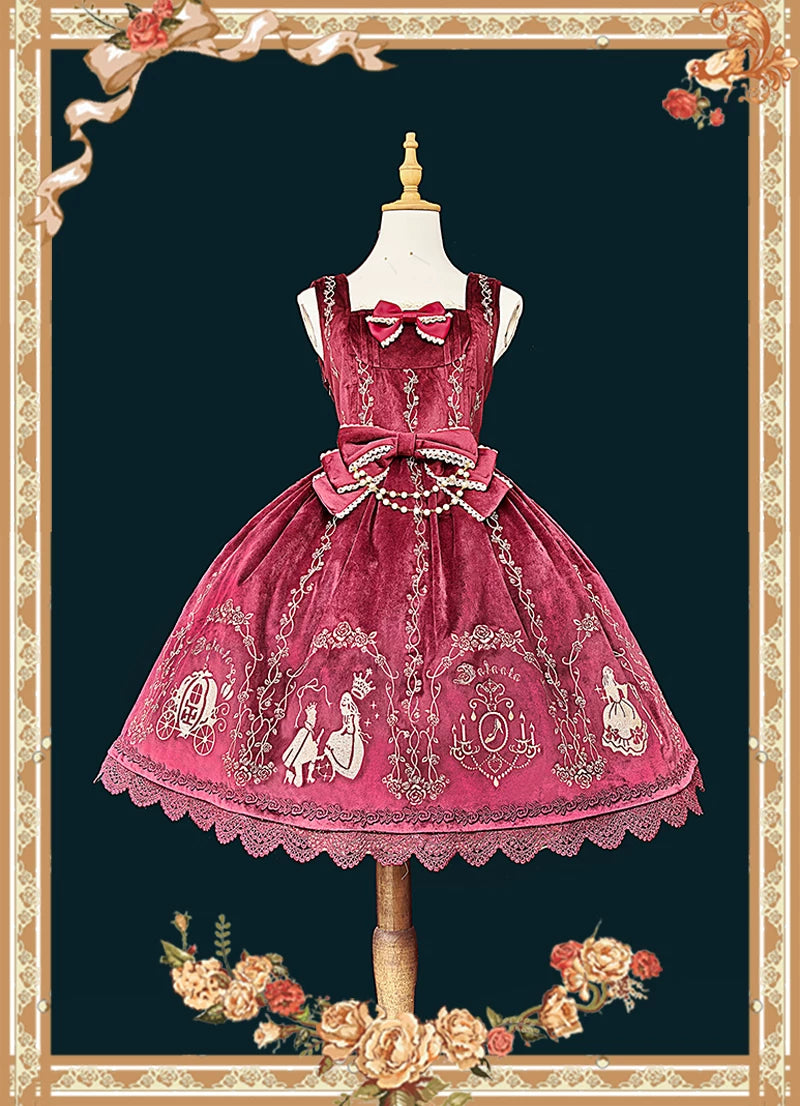 Infanta - Cinderella - Embroidered Velvet or Patterned JSK