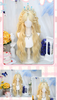 Dalao Home - Zhenli - long curly full wig - Zhenli Seashell Gold