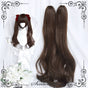 Deep brown - long curly ponytails (ponytails only)