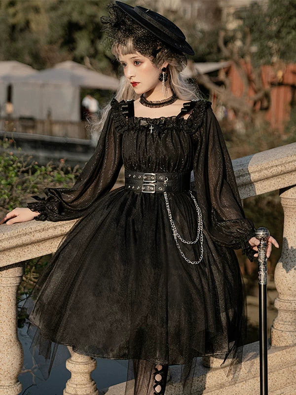 Girl Killer Dark Vintage-Inspired Lolita Dress — additional product view