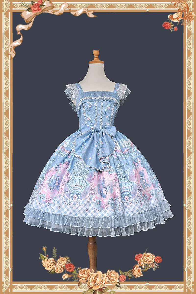 Infanta - Little Mermaid - Fairytale Print JSK & Headwear