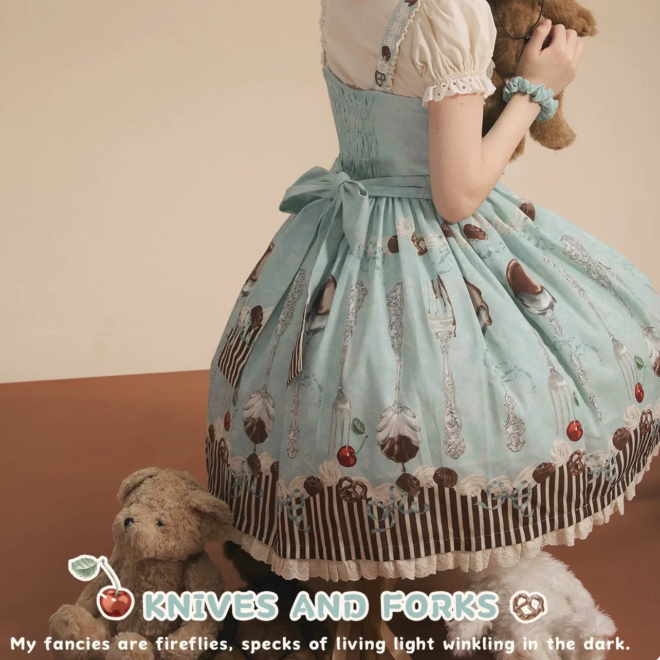 Sweet Dream Baa Baa - Dessert - Natural-Waist Lolita JSK
