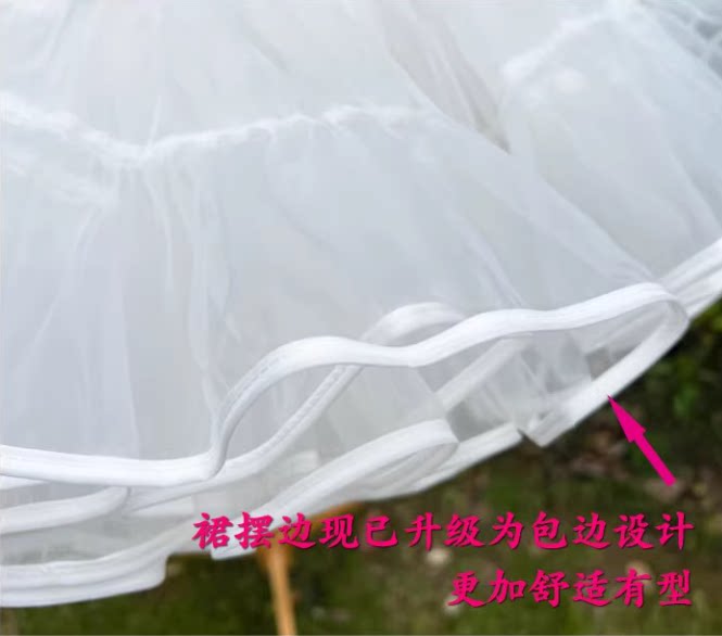 花田囍事 - 55cm 多蓬度 四层 无骨软纱裙撑 - 细节图 6