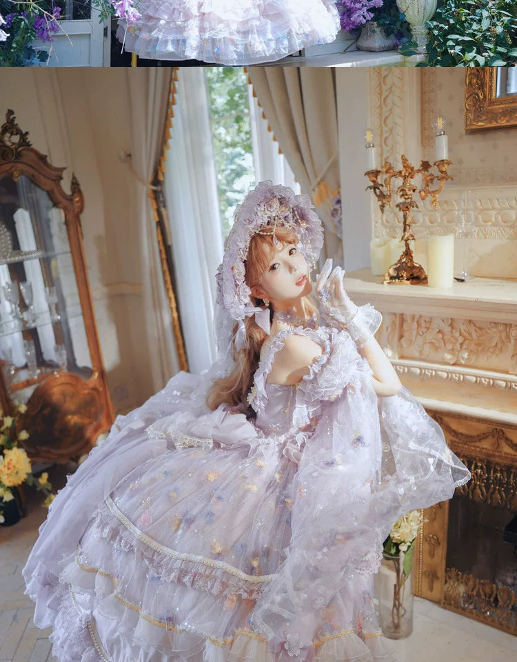 Lolita - Princess on the Run - Lilac formal lolita JSK