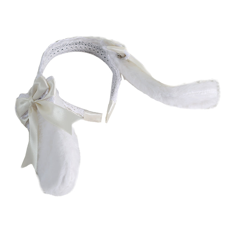 Xiaogui - Sweet Lolita Rabbit Ear KC Headband - Headwear