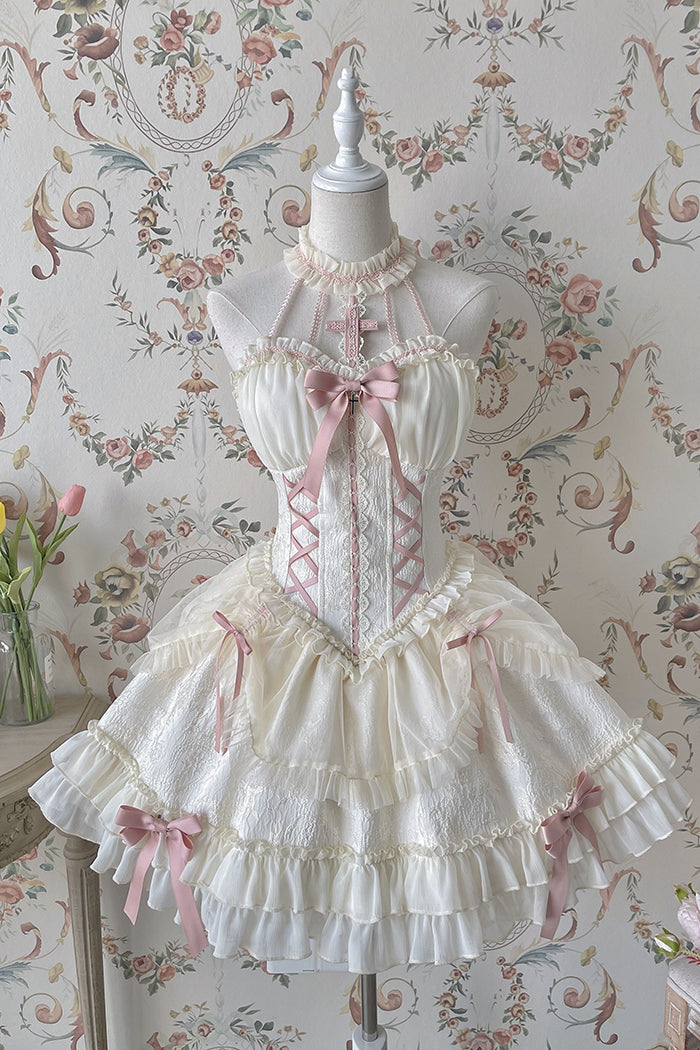 Alice Girl - Cross Maiden - Gothic Lolita Dress, Ballet Halterneck Lolita JSK