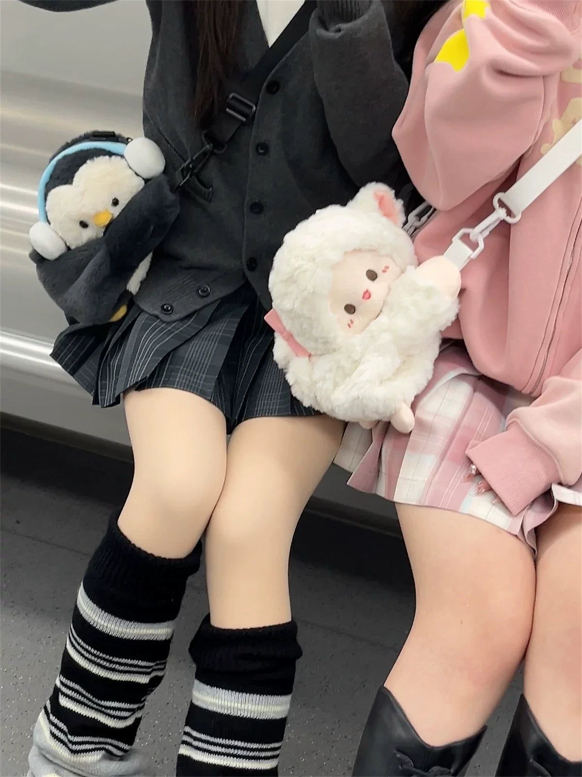LambGuli - Little Sheep Flop - Plush Bag with a Lying Animal Silhouette