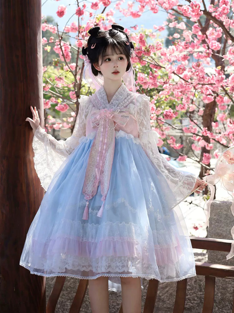 Hanguliang Peach Spring Chinese JSK