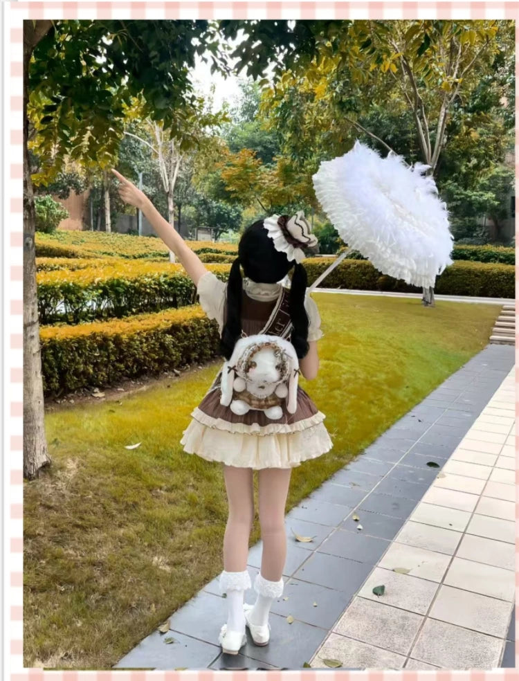 DreamHug Bear - Plush Bunny Lolita Bag - Large plush lop