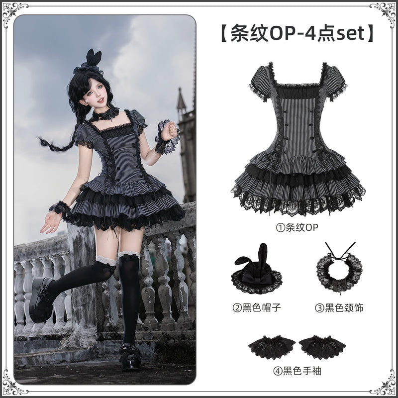 With PUJI - Xiao Yuan - Sweet Lolita OP Dress detail view 9