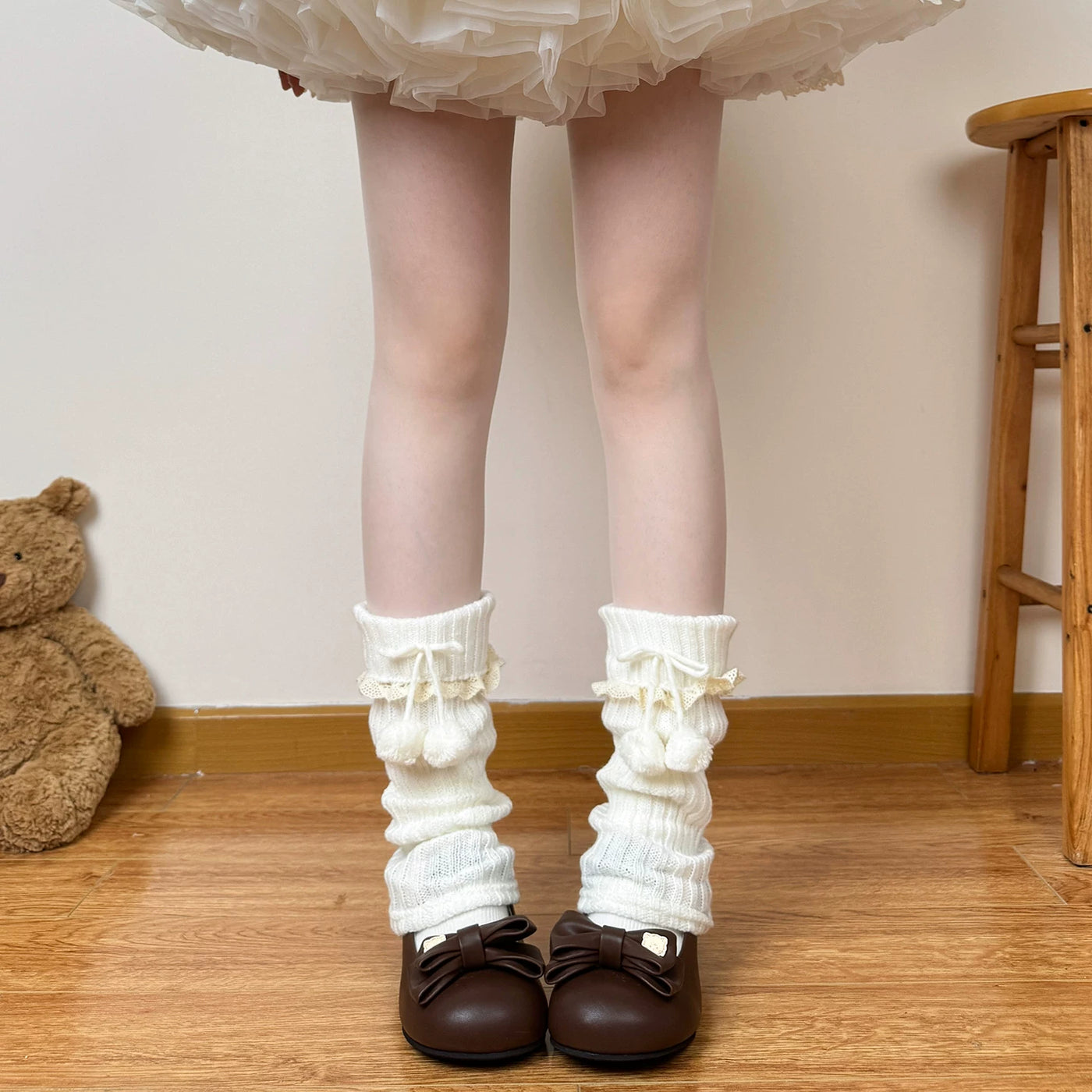 Lolita - Pom-Pom Sock Cuff - Individually Selectable Lolita