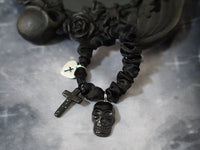 Strange Sugar - Gothic Lolita Black Hardware Skull - Spider Hairband Headwear - No.5