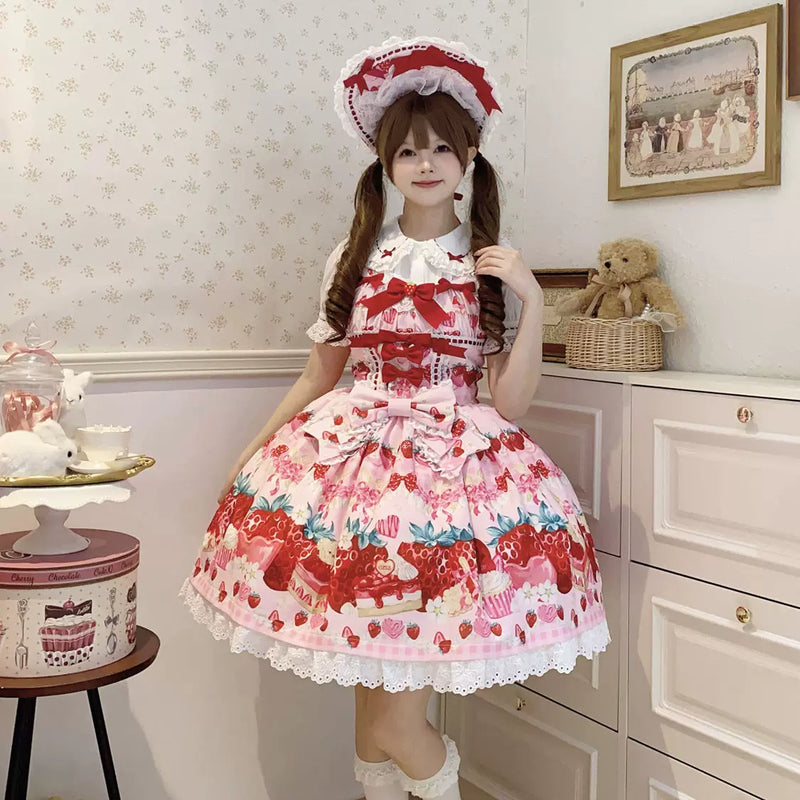 Hanguliang Sweet Berry Love JSK Dress