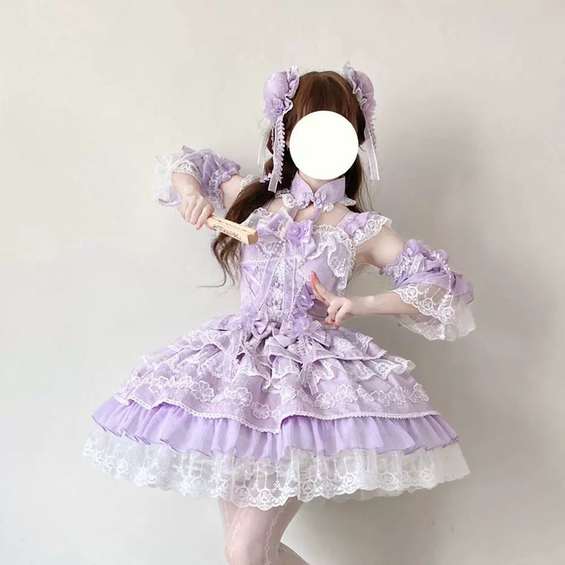 Hanguliang Peach Rain Sweet JSK Dress