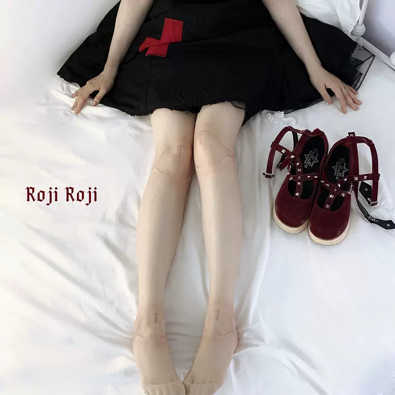Roji Roji - Sweet Lolita Pantyhose - Joint Print Light Stockings Socks
