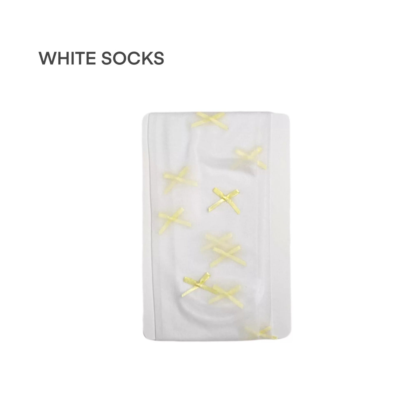 White Socks - Ballet Bow - Blue, White and Pastel Bow Tights with Lace Frills