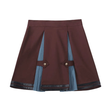 Votre Princesse - Contrôleuse de train féerique - Ensemble jupe punk Lolita trois pièces avec nœud de col détachable
